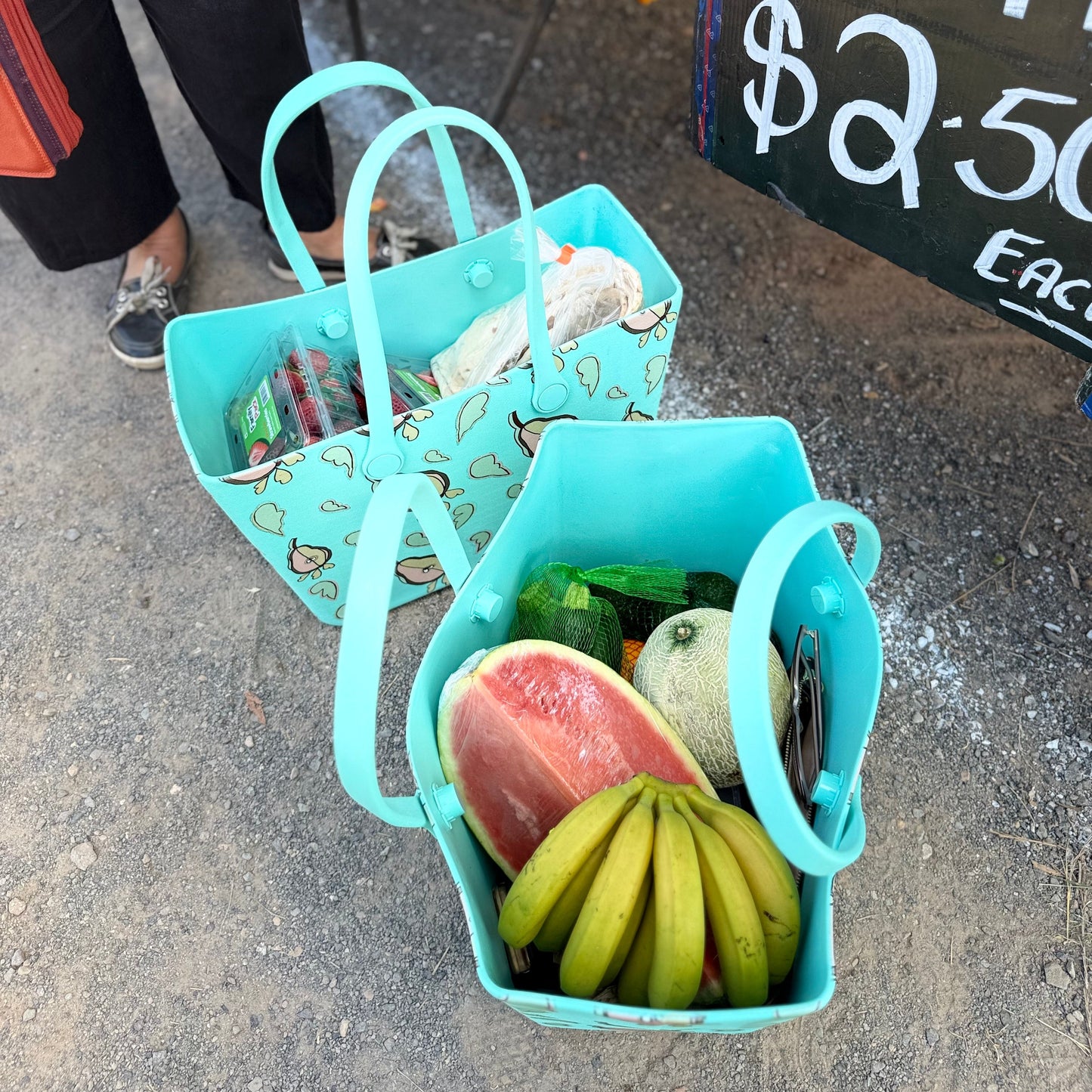 LARGE PEAR SOFT FOAM SILICON TOTE BAG
